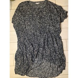 Plus size hi-low blouse